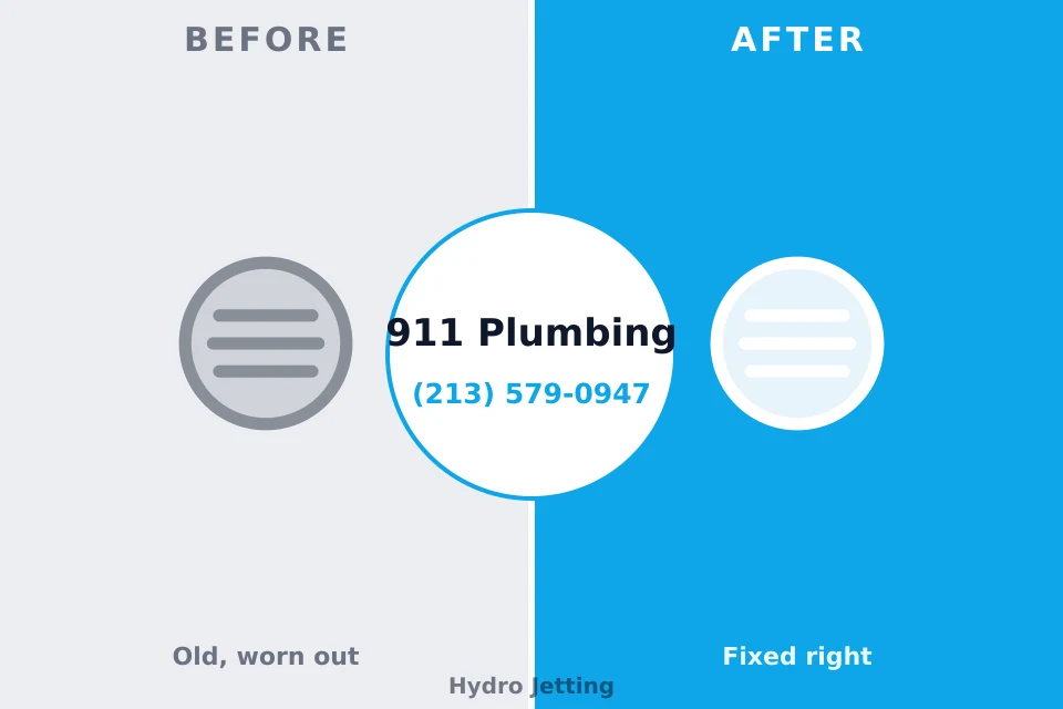 Before and after: plumbing company Harrisonville, MO